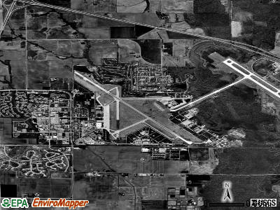 Zip code 62225 satellite photo by USGS