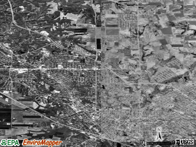 Zip code 62226 satellite photo by USGS