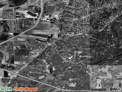 Zip code 62232 satellite photo by USGS