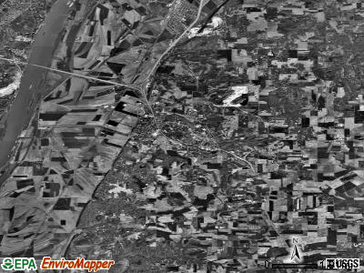 Zip code 62236 satellite photo by USGS