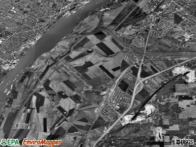 Zip code 62240 satellite photo by USGS
