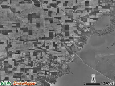 Zip code 62253 satellite photo by USGS