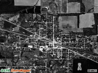Zip code 62292 satellite photo by USGS