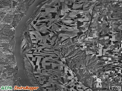 Zip code 62295 satellite photo by USGS