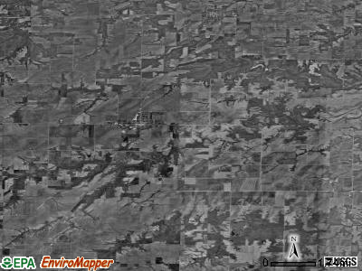 Zip code 62311 satellite photo by USGS