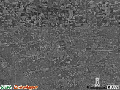 Zip code 62312 satellite photo by USGS
