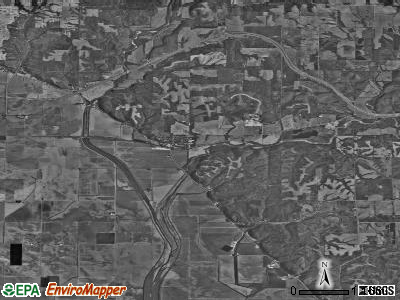 Zip code 62345 satellite photo by USGS