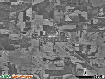 Zip code 62362 satellite photo by USGS