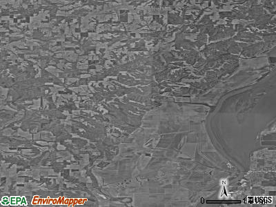 Zip code 62378 satellite photo by USGS
