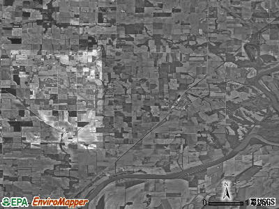 Zip code 62410 satellite photo by USGS