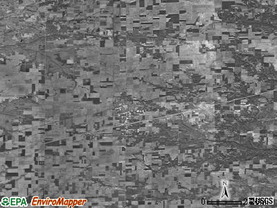 Zip code 62411 satellite photo by USGS