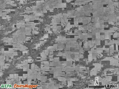 Zip code 62413 satellite photo by USGS