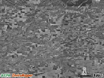 Zip code 62414 satellite photo by USGS