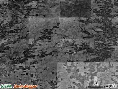 Zip code 62420 satellite photo by USGS