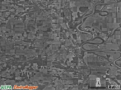 Zip code 62433 satellite photo by USGS