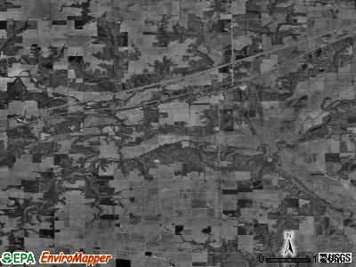 Zip code 62436 satellite photo by USGS