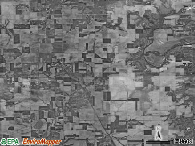 Zip code 62438 satellite photo by USGS