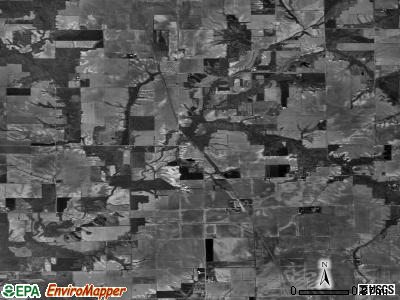 Zip code 62511 satellite photo by USGS