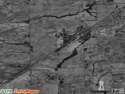 Zip code 62514 satellite photo by USGS