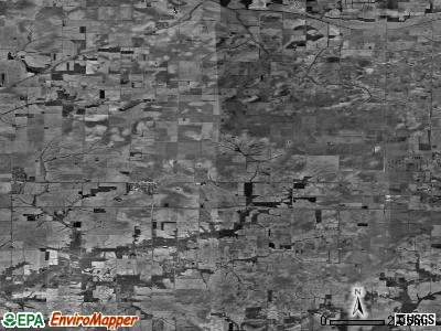 Zip code 62515 satellite photo by USGS