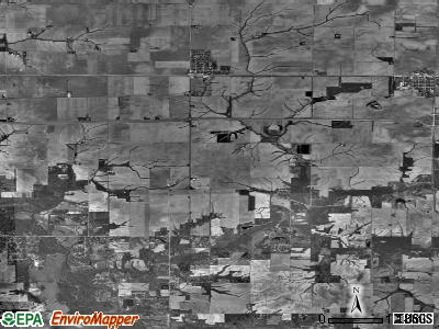 Zip code 62520 satellite photo by USGS