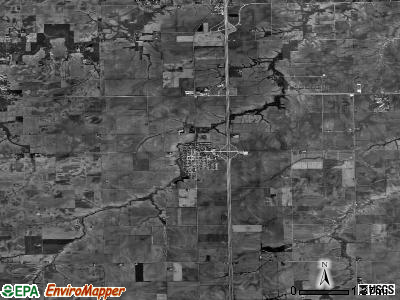 Zip code 62530 satellite photo by USGS