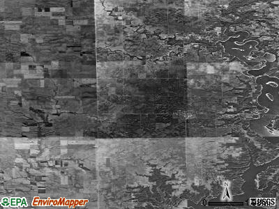 Zip code 62534 satellite photo by USGS