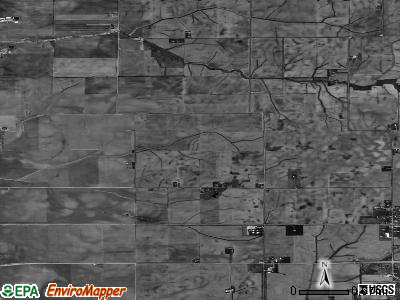 Zip code 62537 satellite photo by USGS