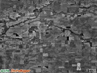 Zip code 62547 satellite photo by USGS