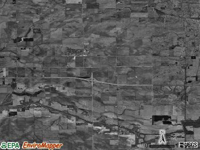 Zip code 62551 satellite photo by USGS