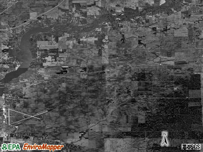 Zip code 62552 satellite photo by USGS