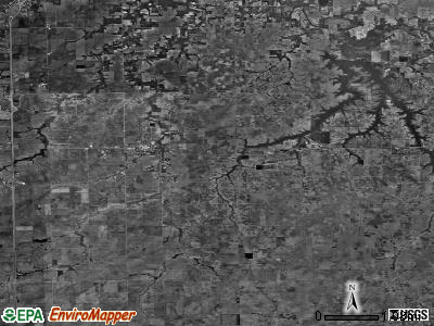 Zip code 62556 satellite photo by USGS