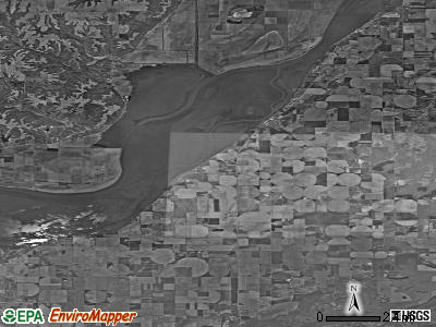 Zip code 62617 satellite photo by USGS