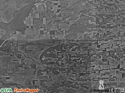 Zip code 62621 satellite photo by USGS