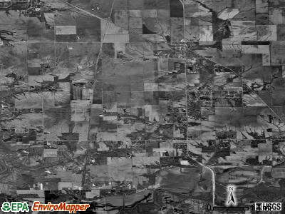 Zip code 62625 satellite photo by USGS