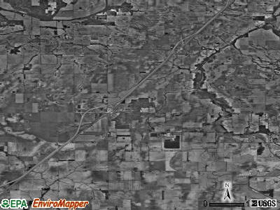 Zip code 62634 satellite photo by USGS