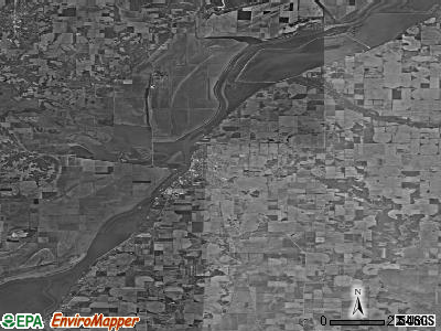 Zip code 62644 satellite photo by USGS