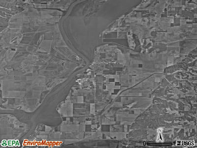 Zip code 62665 satellite photo by USGS