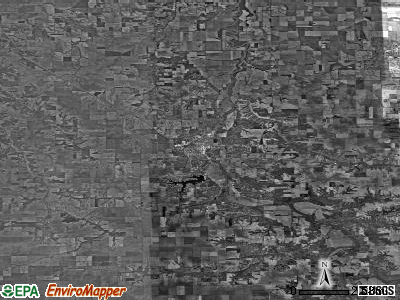 Zip code 62675 satellite photo by USGS