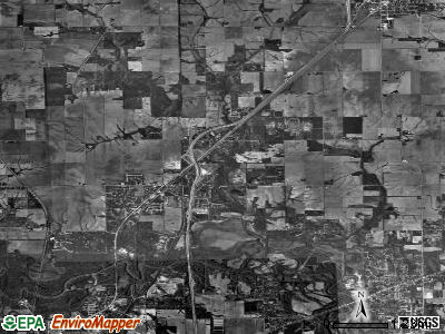 Zip code 62684 satellite photo by USGS