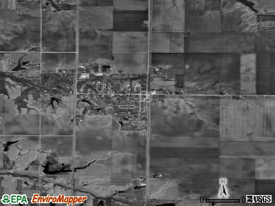 Zip code 62695 satellite photo by USGS
