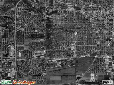 Zip code 62707 satellite photo by USGS