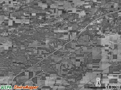 Zip code 62807 satellite photo by USGS