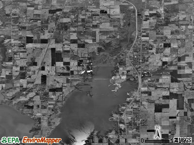 Zip code 62816 satellite photo by USGS
