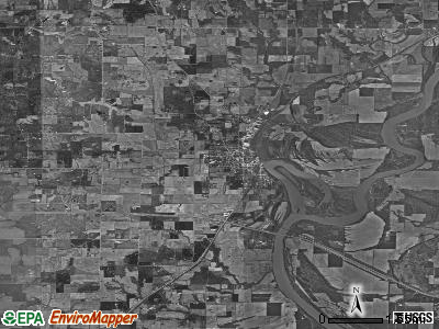 Zip code 62844 satellite photo by USGS