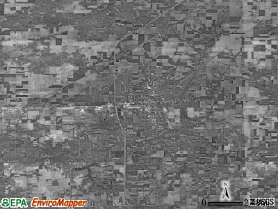 Zip code 62881 satellite photo by USGS