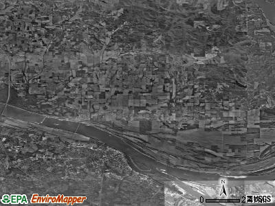 Zip code 62910 satellite photo by USGS