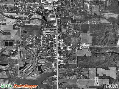 Zip code 62933 satellite photo by USGS