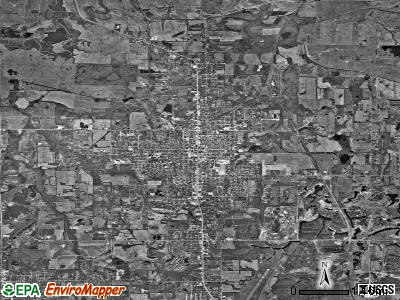 Zip code 62948 satellite photo by USGS