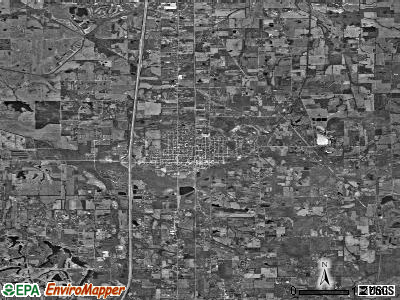 Zip code 62951 satellite photo by USGS